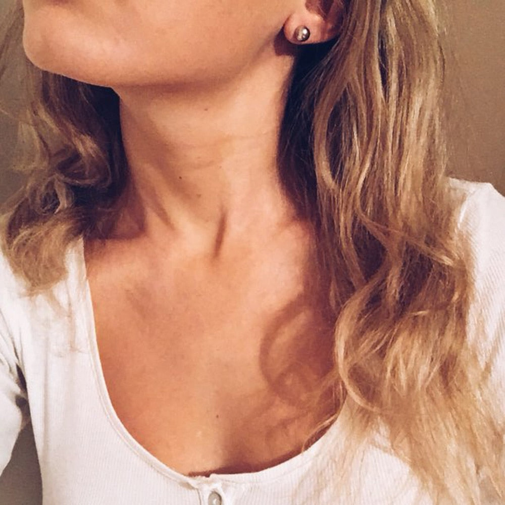 Round Ball Earrings