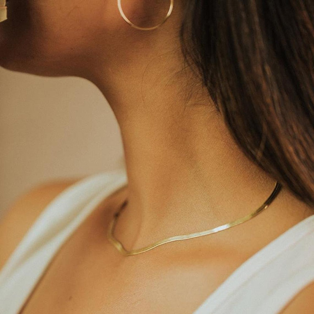 Serpentine Chain Necklace - Wrenlee