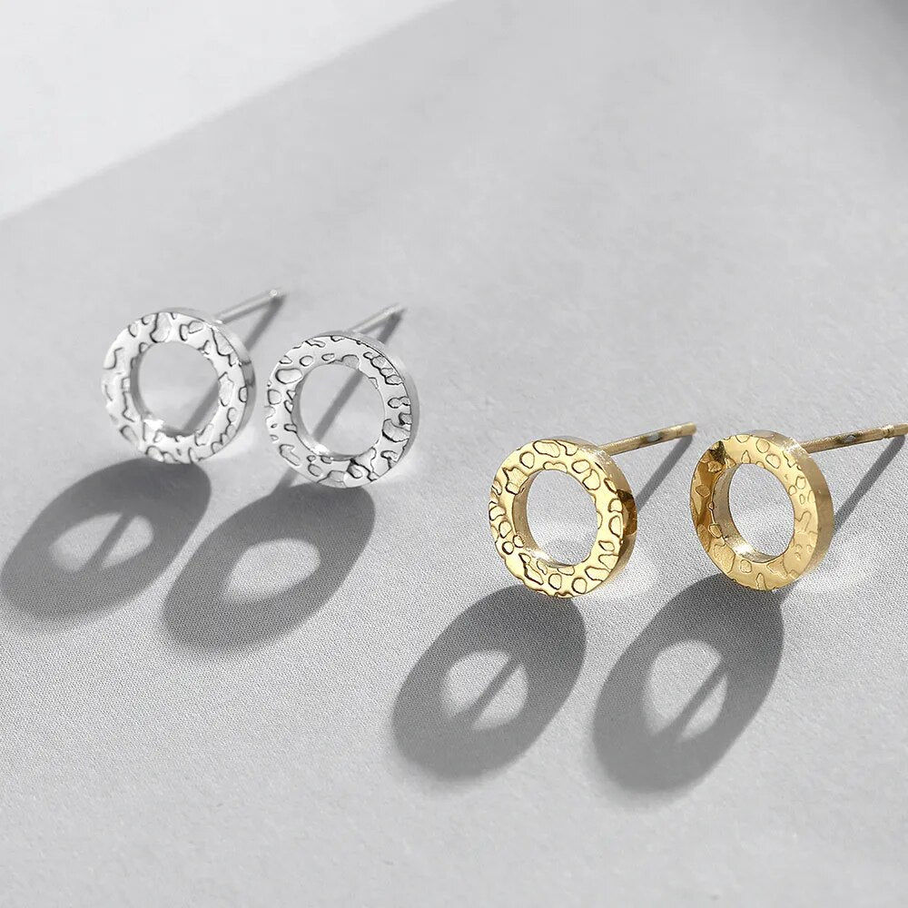 Round Donuts Stud Earrings