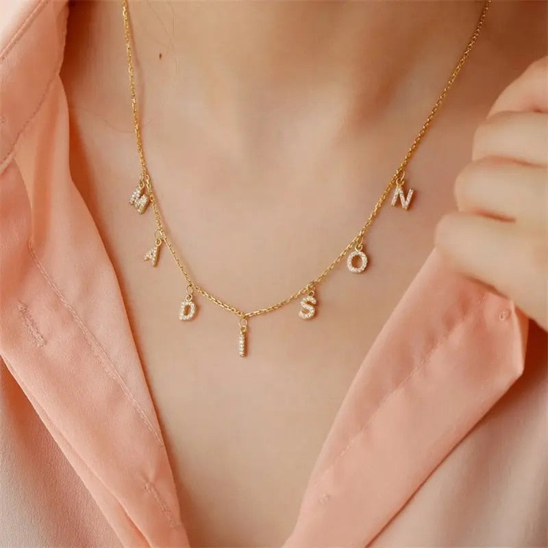 Custom Letter Pendant Necklace - Wrenlee
