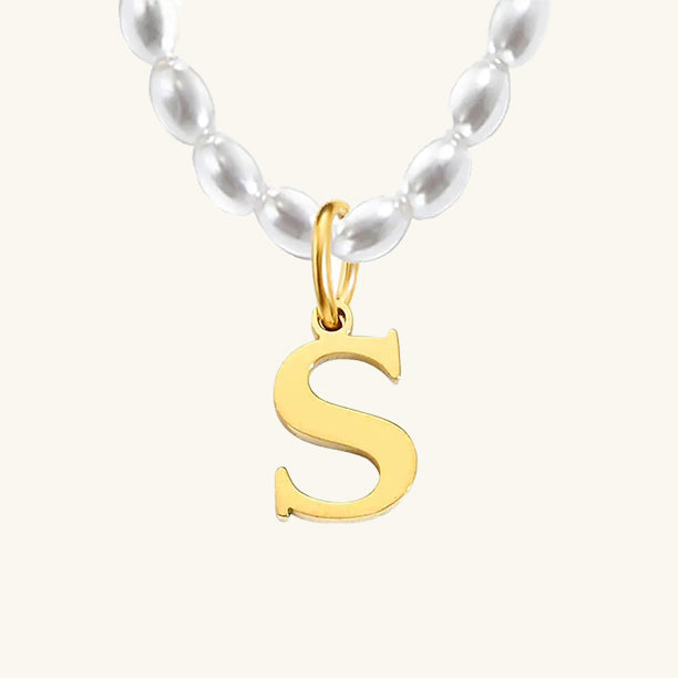Initial Pearl Choker