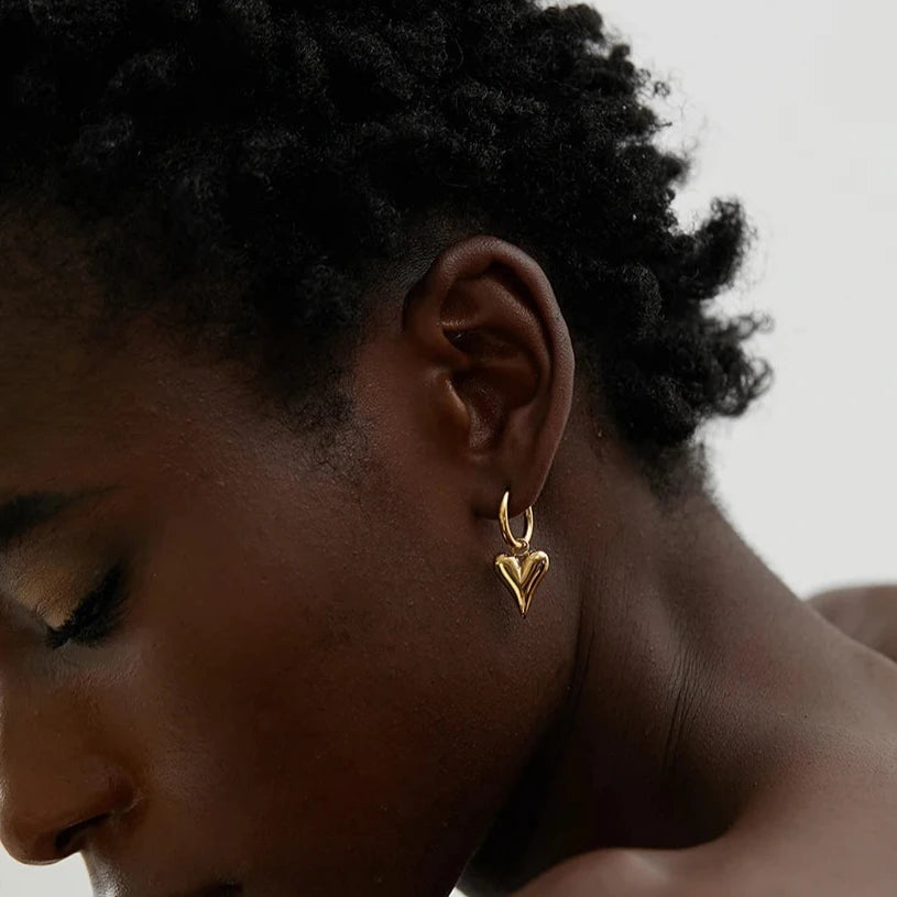 Heart Chic Huggie Loop Earrings