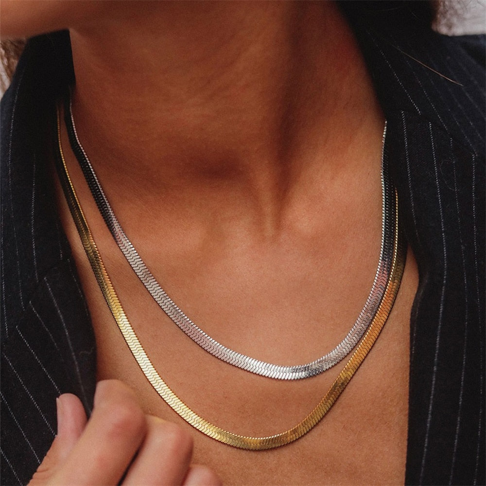 Serpentine Chain Necklace - Wrenlee