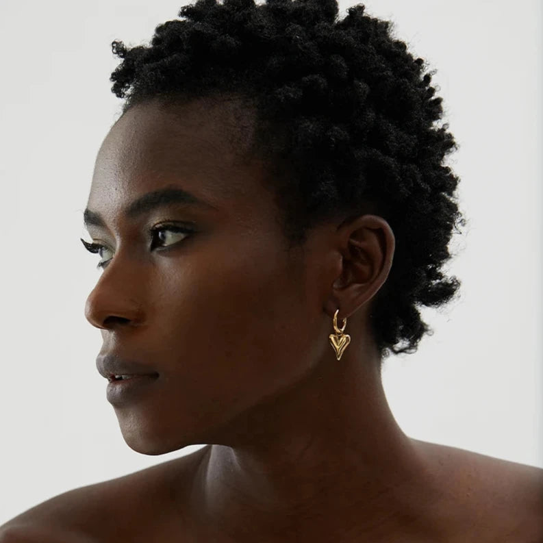 Heart Chic Huggie Loop Earrings