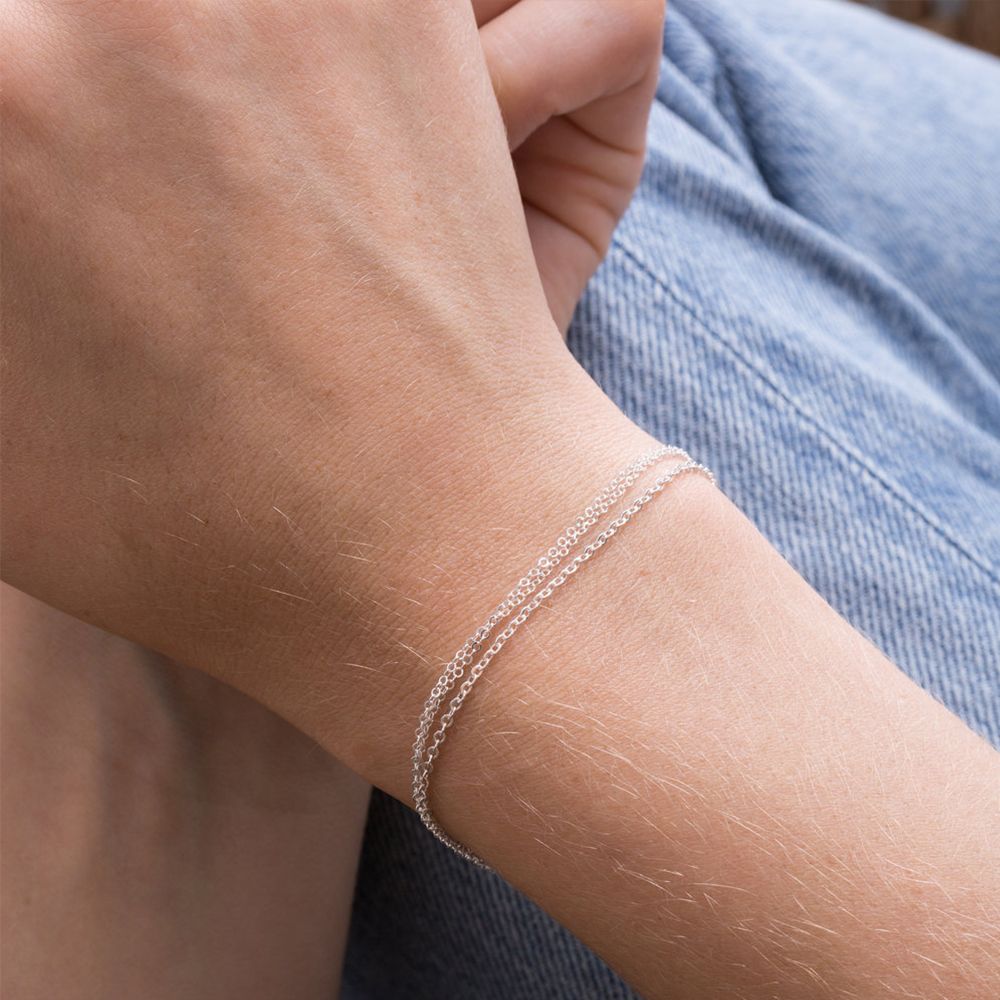 Florence Multilayer Thin Chain Bracelet - Wrenlee