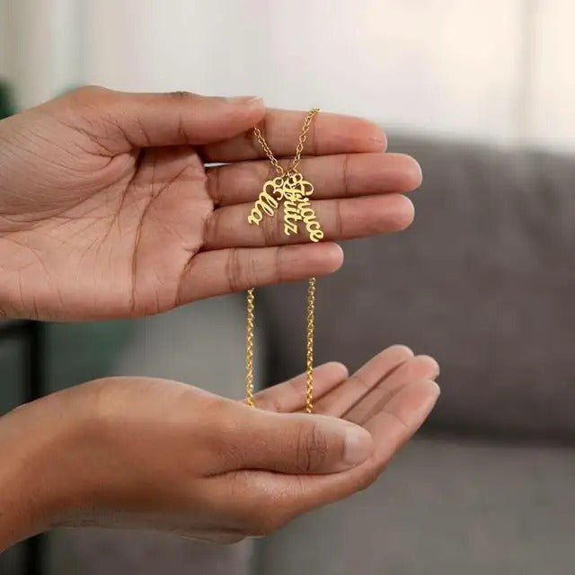 Vertical Name Pendant