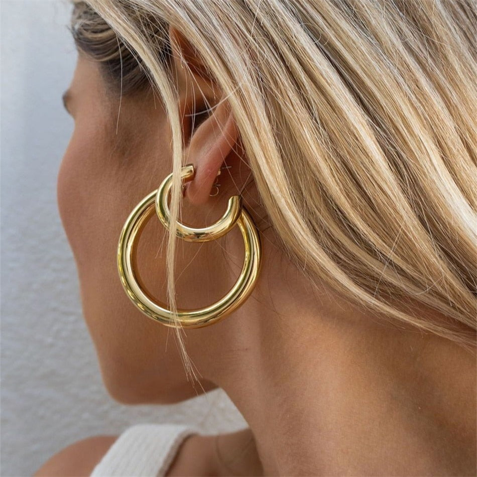 Mamma Jamma Hoop Earrings - Wrenlee