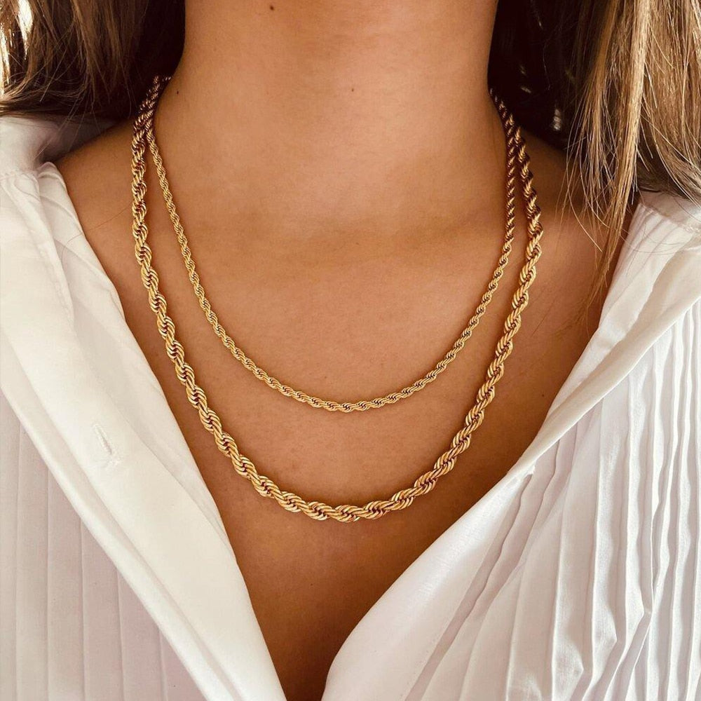 Twisted Chain Necklaces - Wrenlee