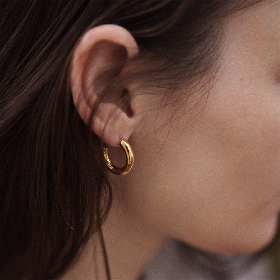Mamma Jamma Hoop Earrings - Wrenlee