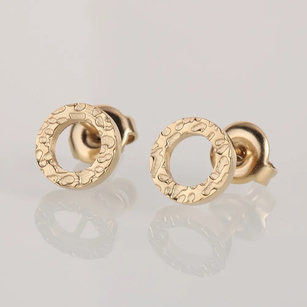 Round Donuts Stud Earrings