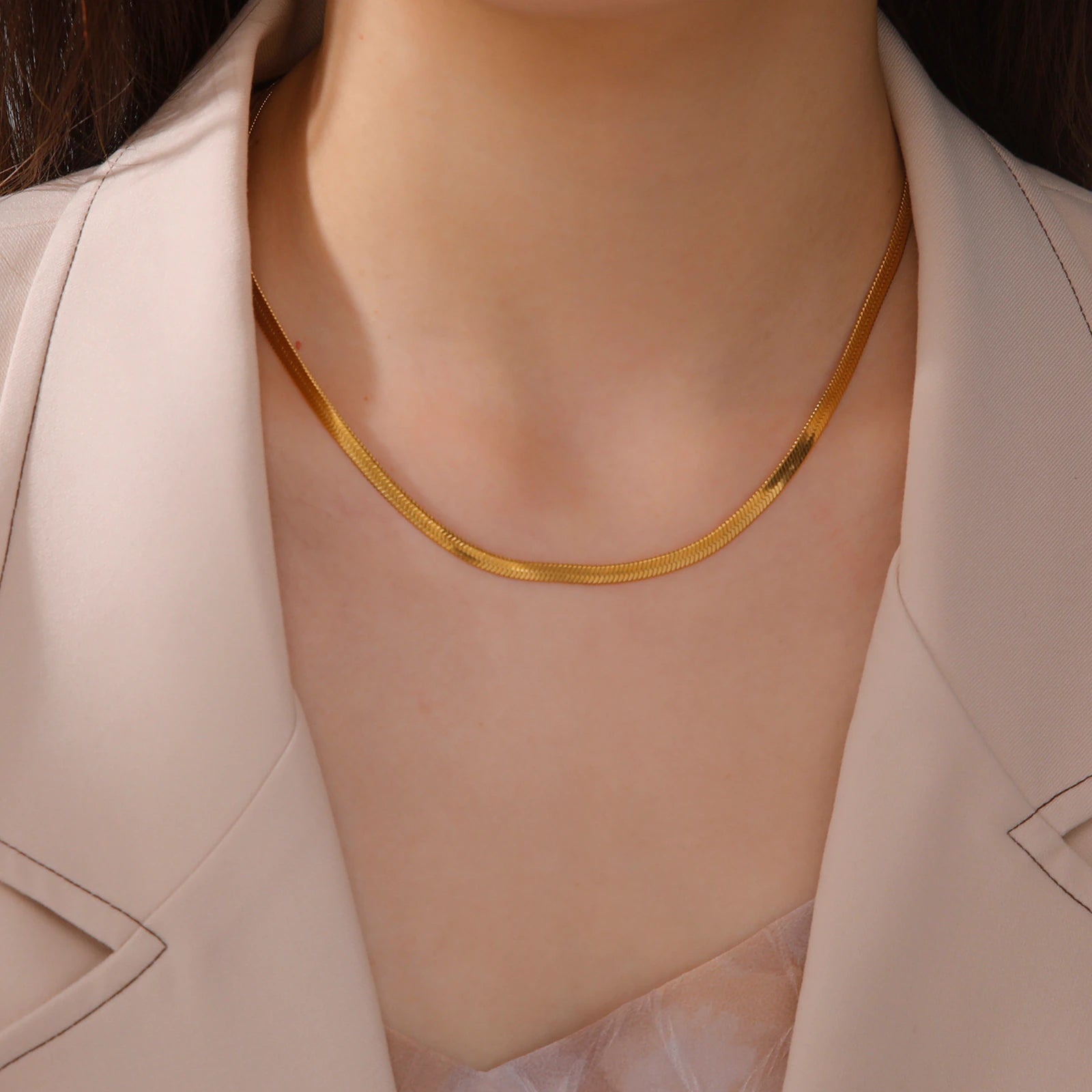 Serpentine Chain Necklace - Wrenlee