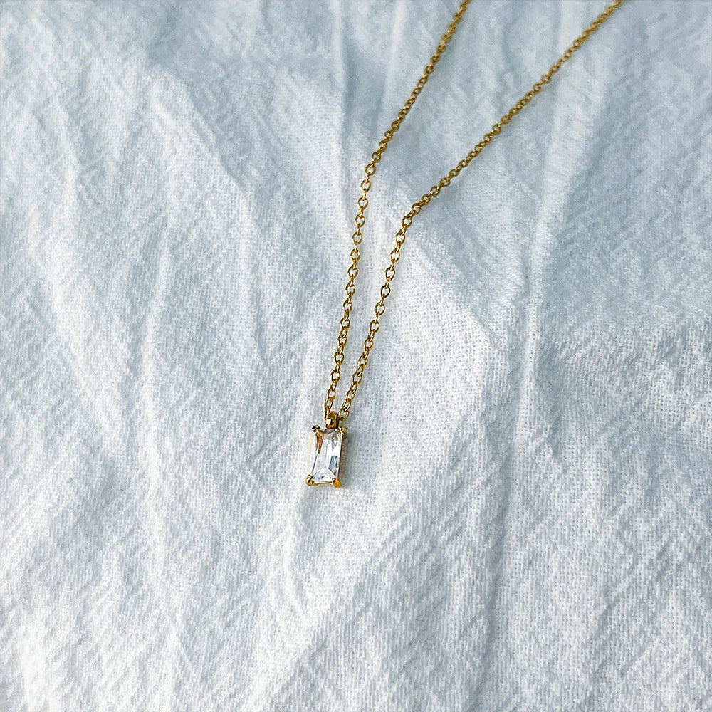 Rectangular Pendant Necklace