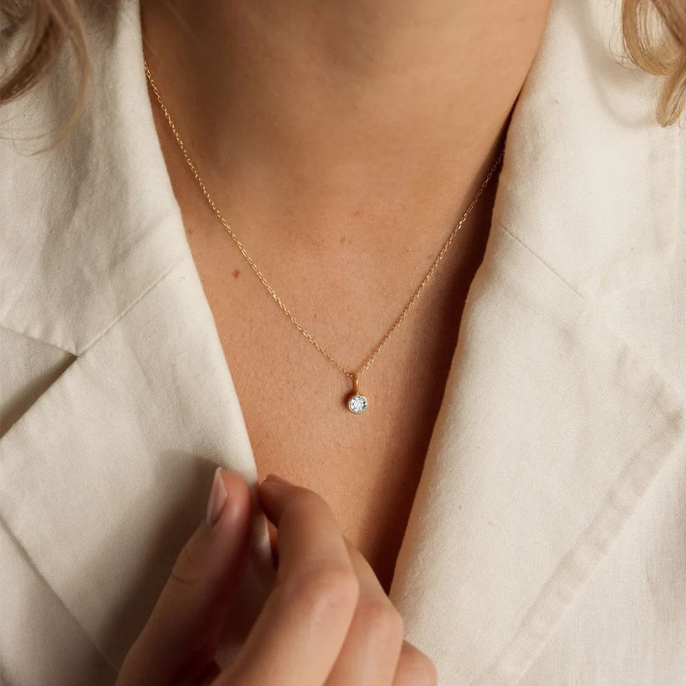 Eileithyia Birthstone Charm Necklace - Wrenlee