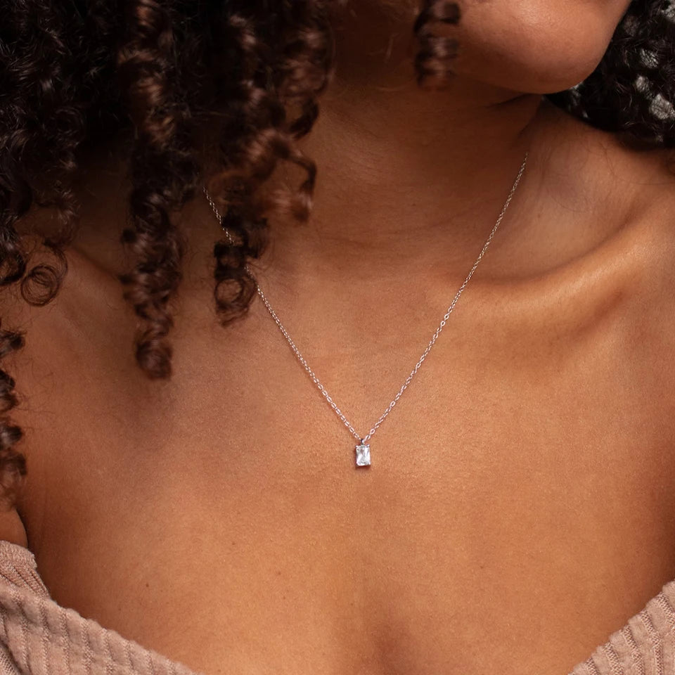 Rectangular Pendant Necklace