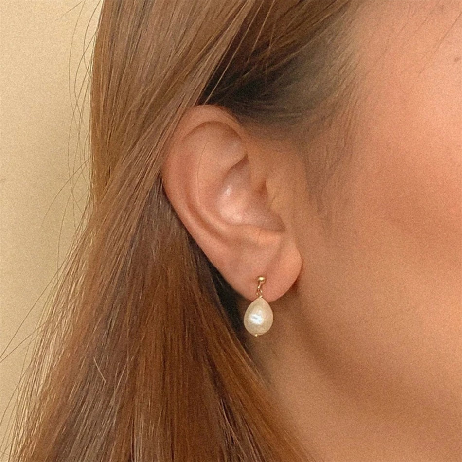 Large Pearl Earrings - Wrenlee