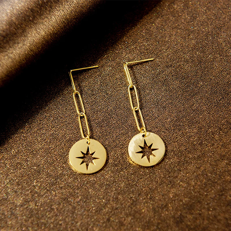 Amara Hollow Star Earrings