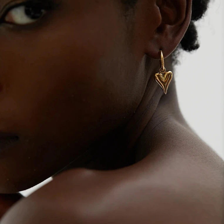 Heart Chic Huggie Loop Earrings