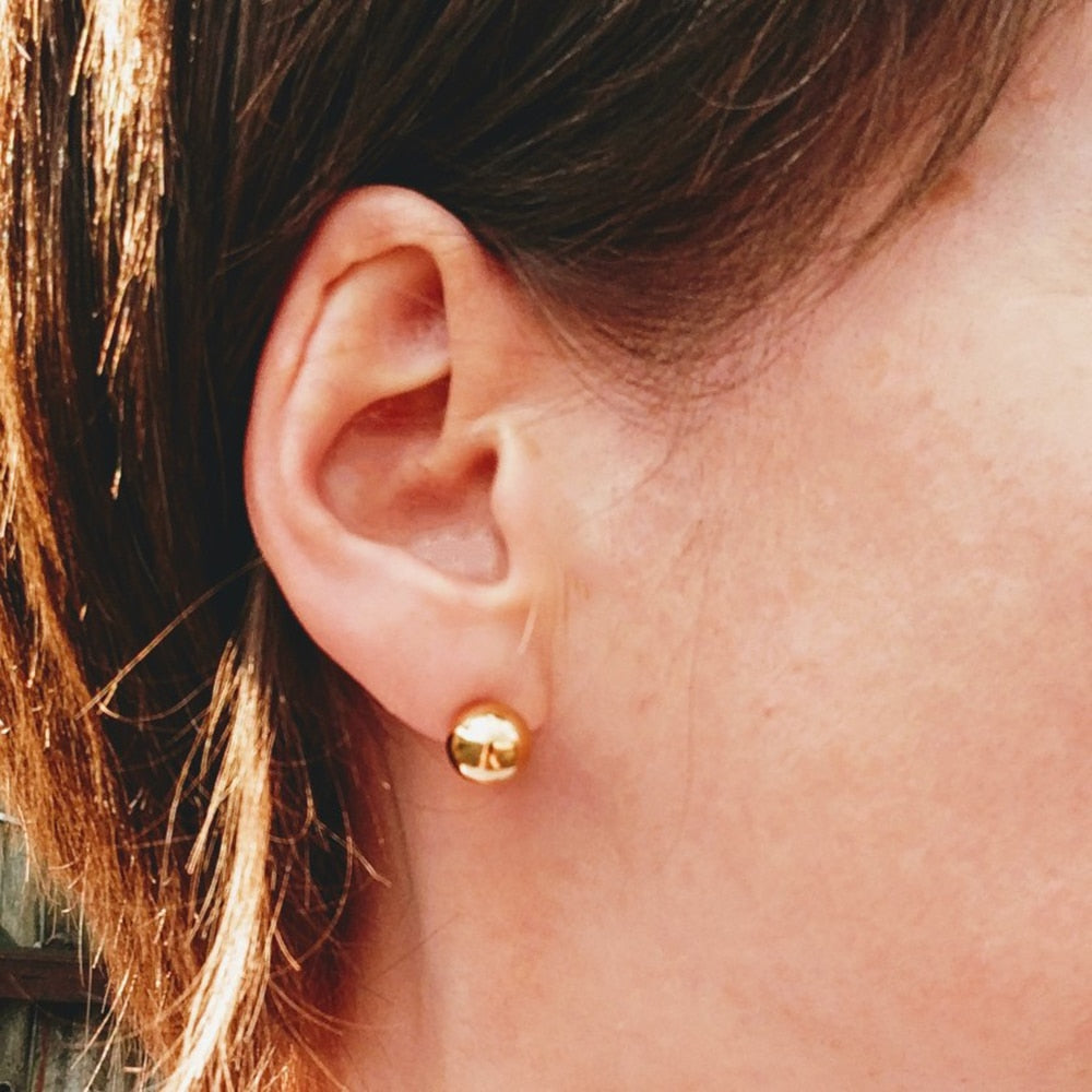 Round Ball Earrings