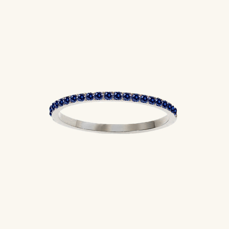 Andrea Silver Birthstone Ring