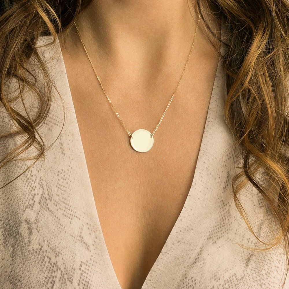 Round Charm Pendant Necklace - Wrenlee