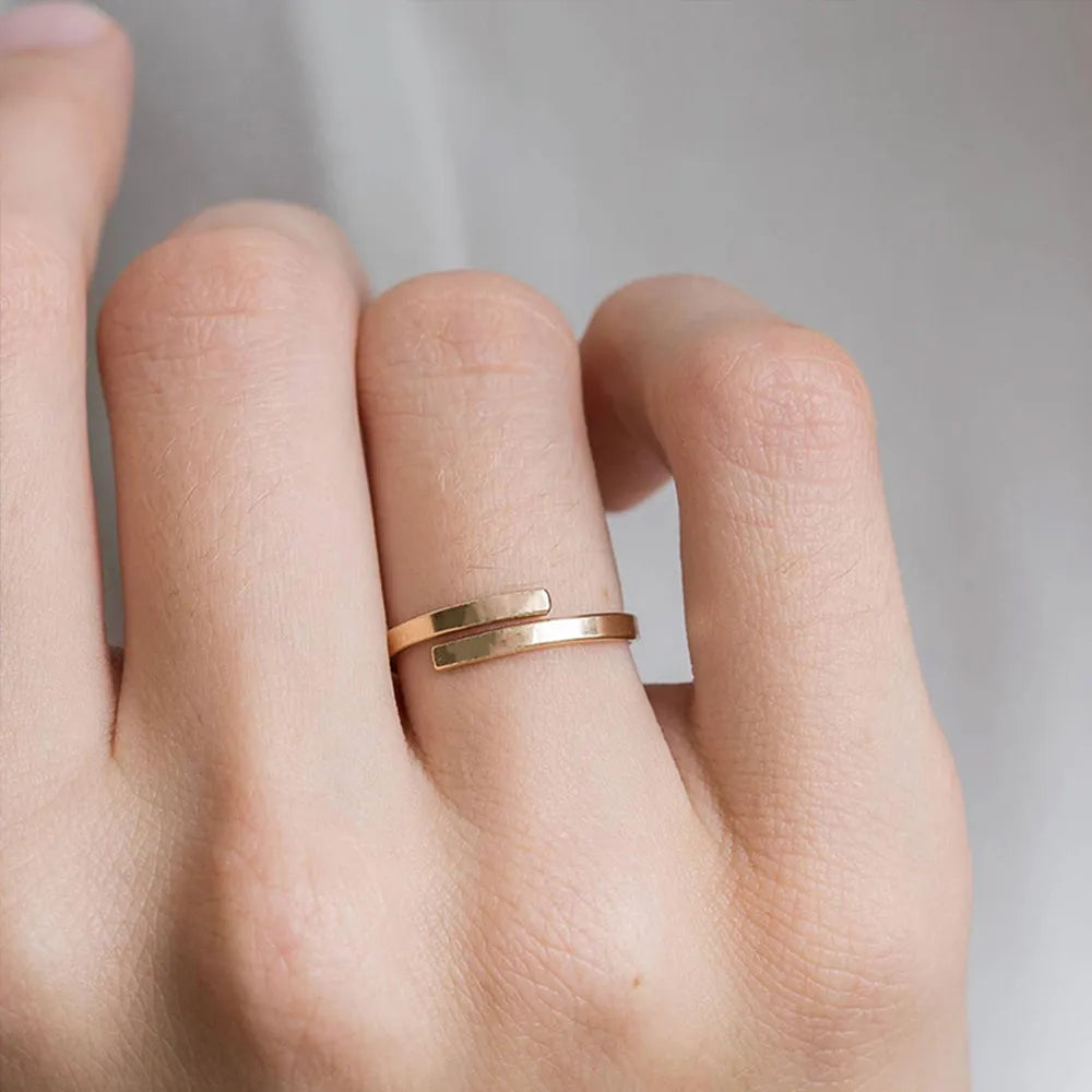 June Personalized Wrap Ring