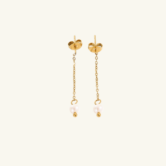 Pearl Drop Pendant Earrings - Wrenlee