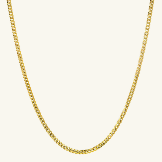 2mm Collar Cuban Link Necklace - Wrenlee