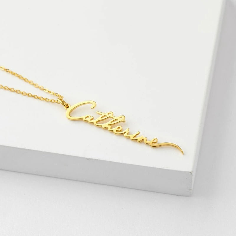 Vertical Name Pendant