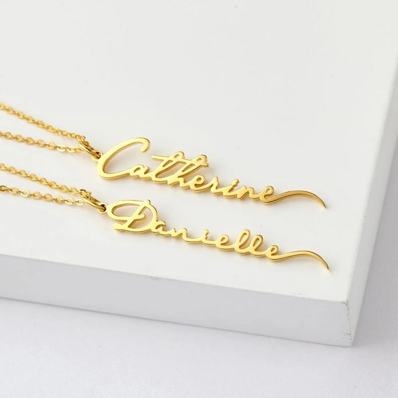 Vertical Name Pendant