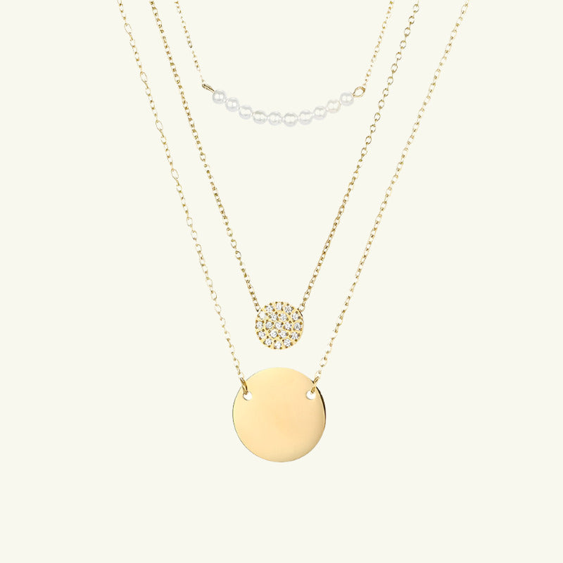 Amari Pearls and Charms Gold Necklace