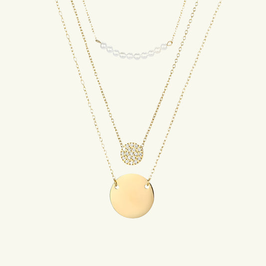 Amari Pearls and Charms Gold Necklace