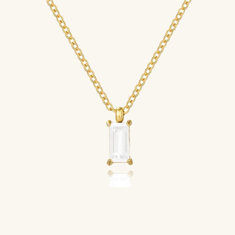 Rectangular Pendant Necklace