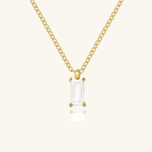 Rectangular Pendant Necklace