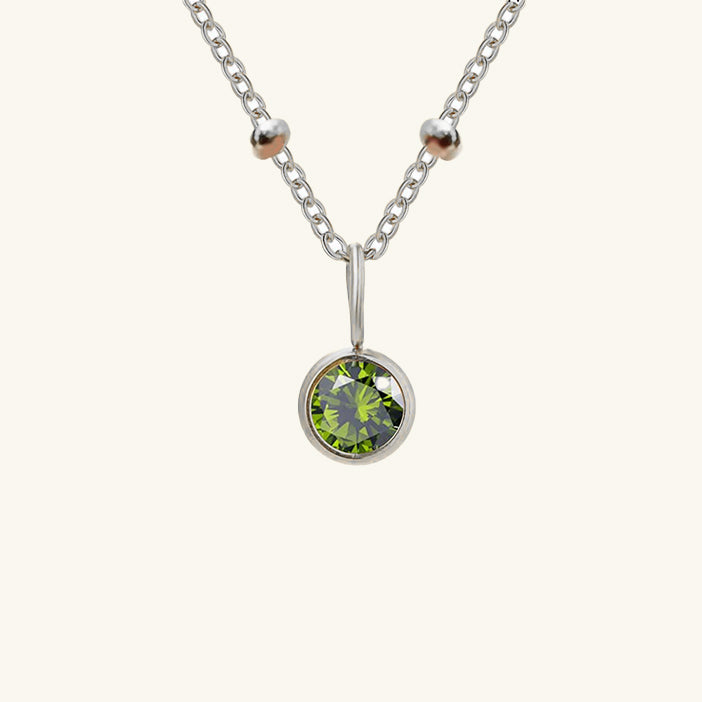 Cassiopeia Birthstone Pendant Necklace