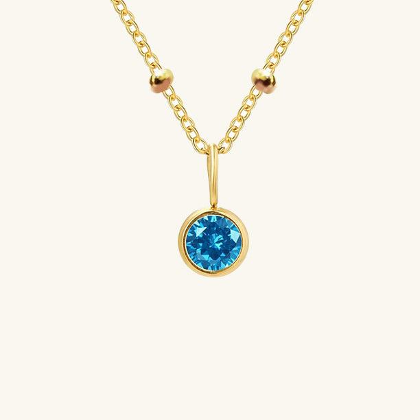 Cassiopeia Birthstone Pendant Necklace