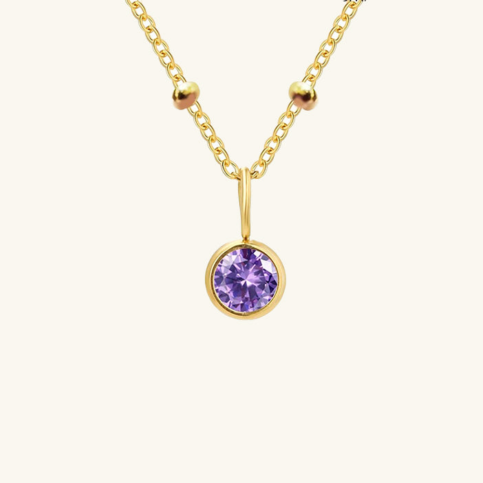 Cassiopeia Birthstone Pendant Necklace