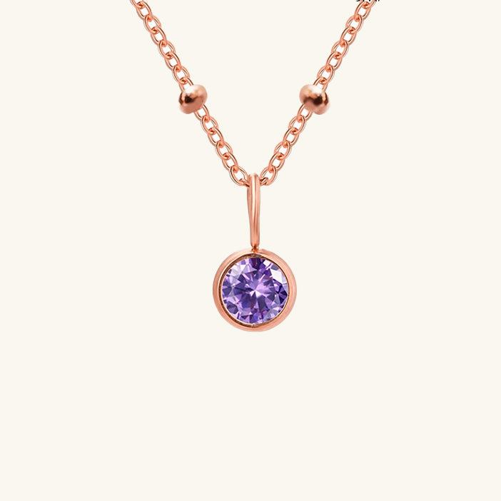 Cassiopeia Birthstone Pendant Necklace