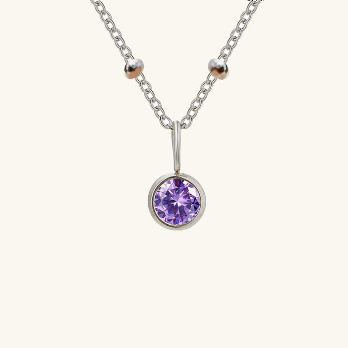 Cassiopeia Birthstone Pendant Necklace
