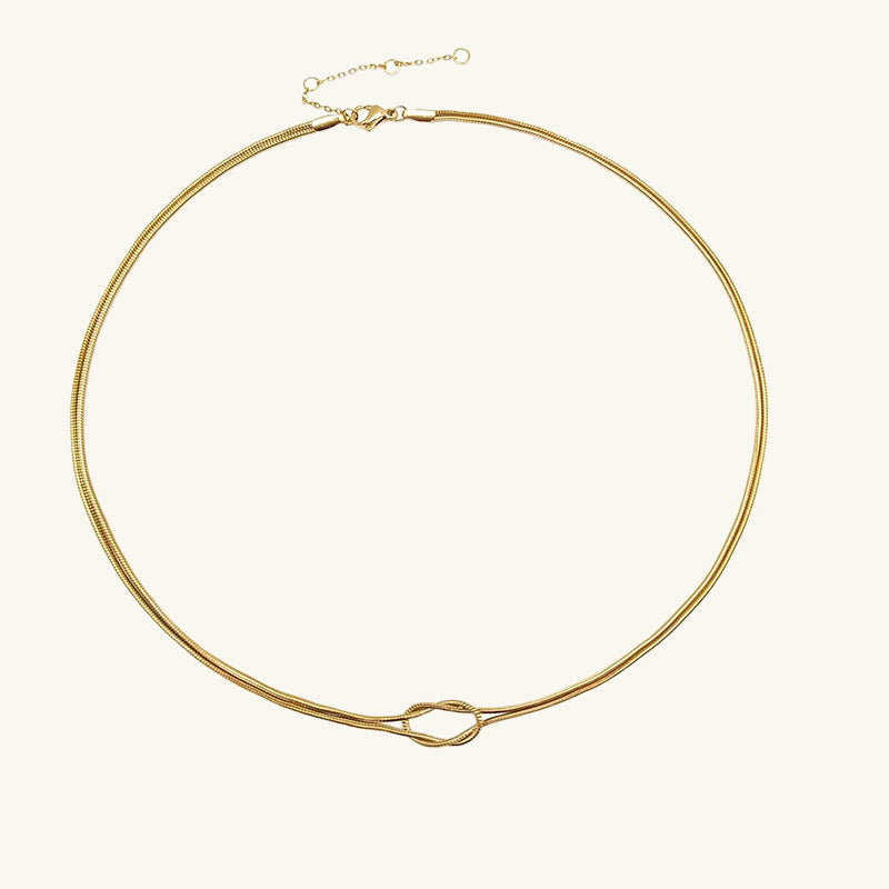 Knotted Snake Chain Necklace