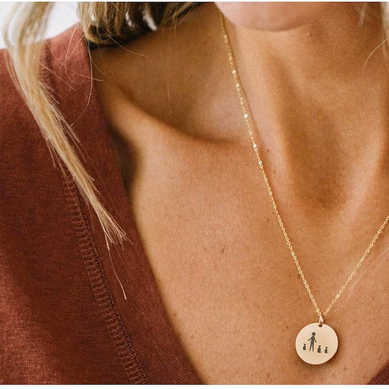 Family Illustrations Necklace