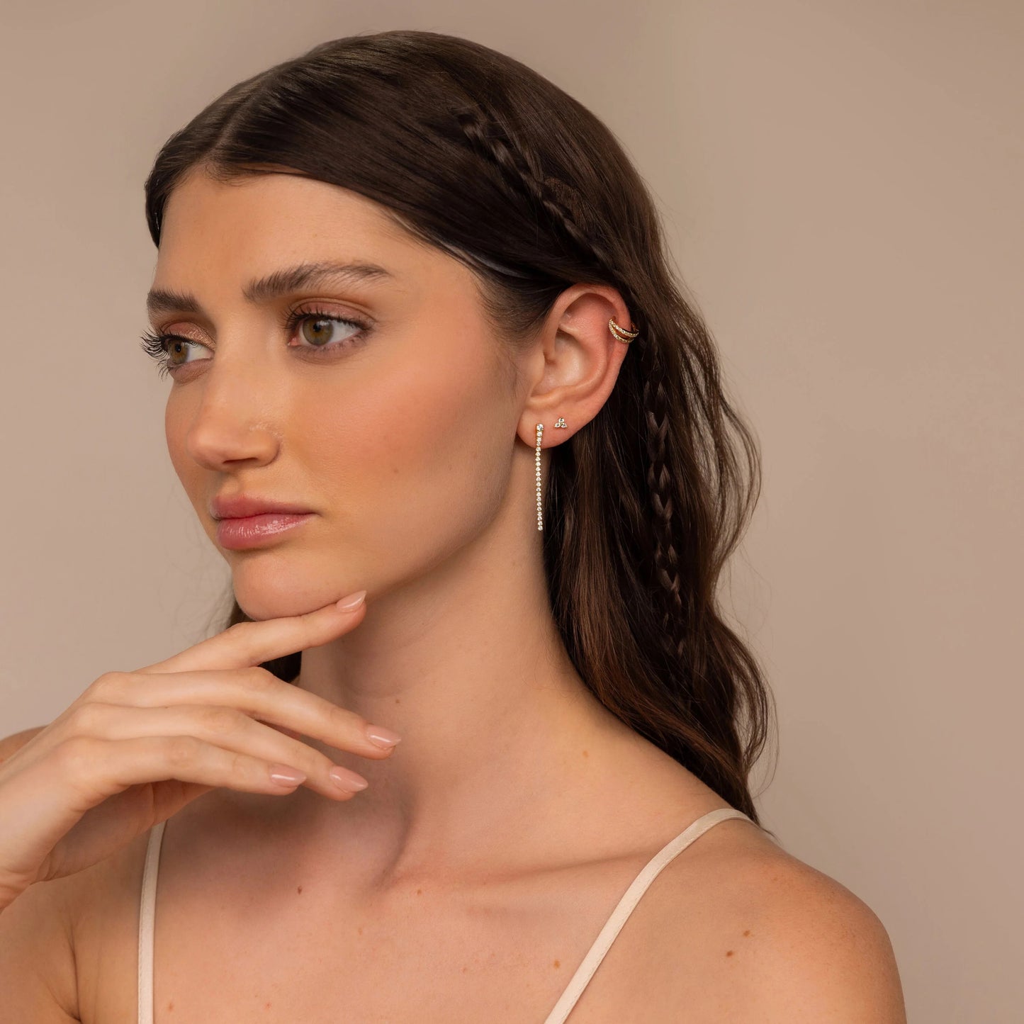 Tennis Chain Earrings