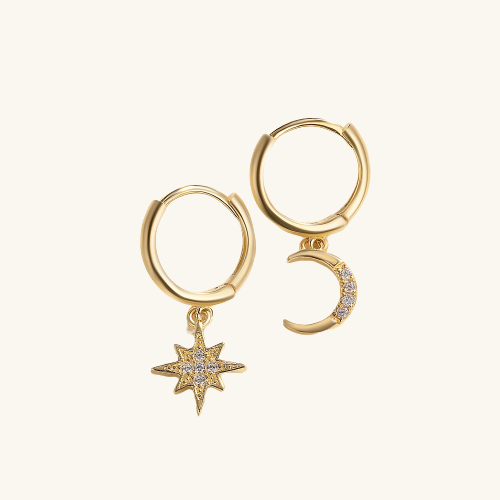 Star & Moon Earrings - Wrenlee