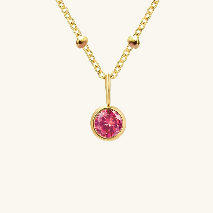 Cassiopeia Birthstone Pendant Necklace