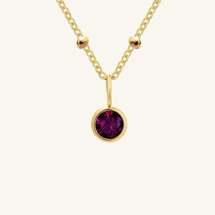 Cassiopeia Birthstone Pendant Necklace