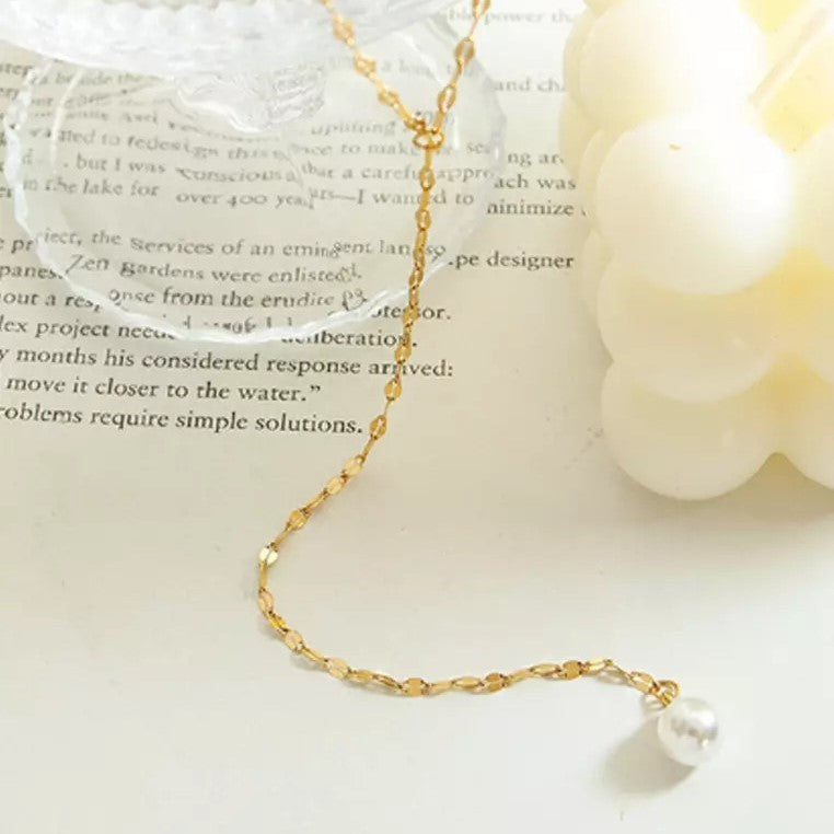Y-Shaped Teardrop Necklace - Wrenlee