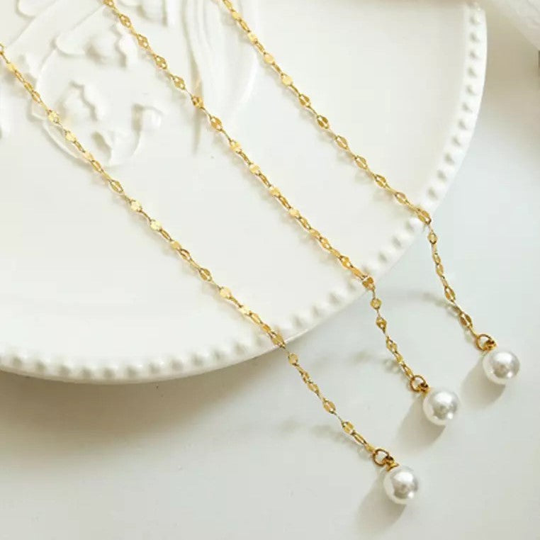 Y-Shaped Teardrop Necklace - Wrenlee
