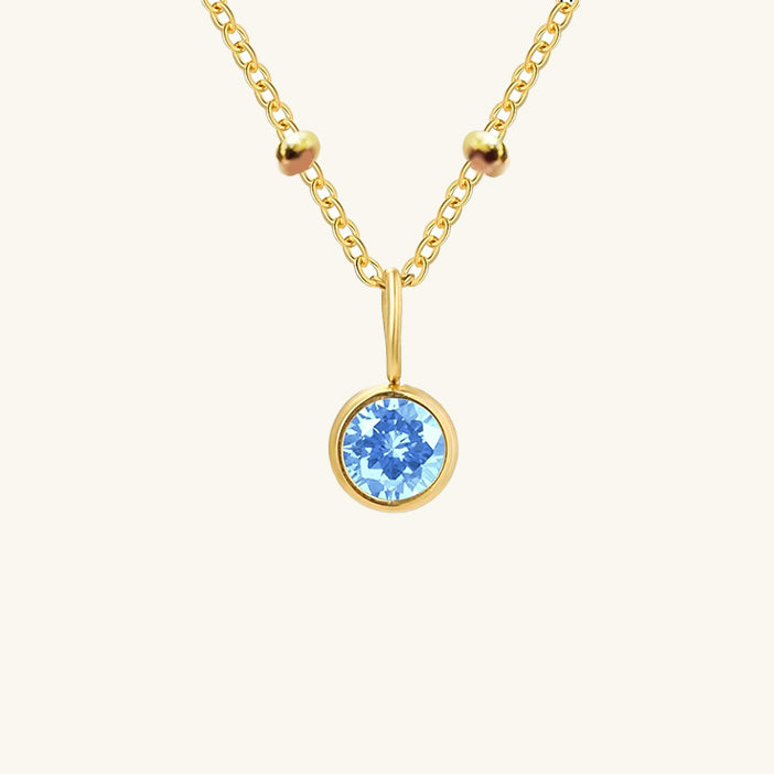 Cassiopeia Birthstone Pendant Necklace