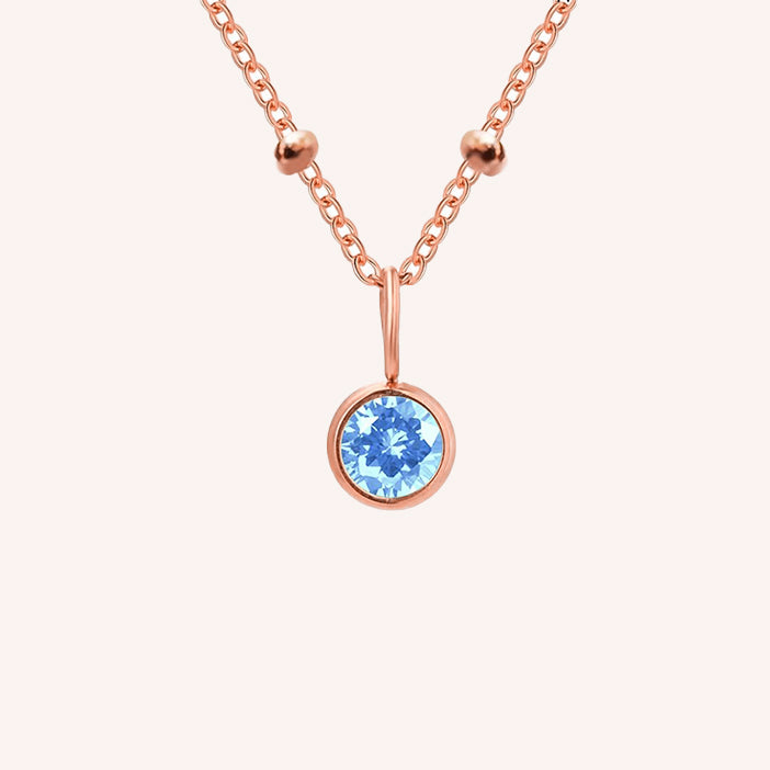Cassiopeia Birthstone Pendant Necklace