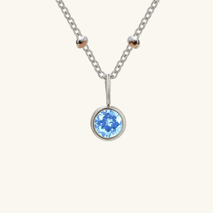 Cassiopeia Birthstone Pendant Necklace