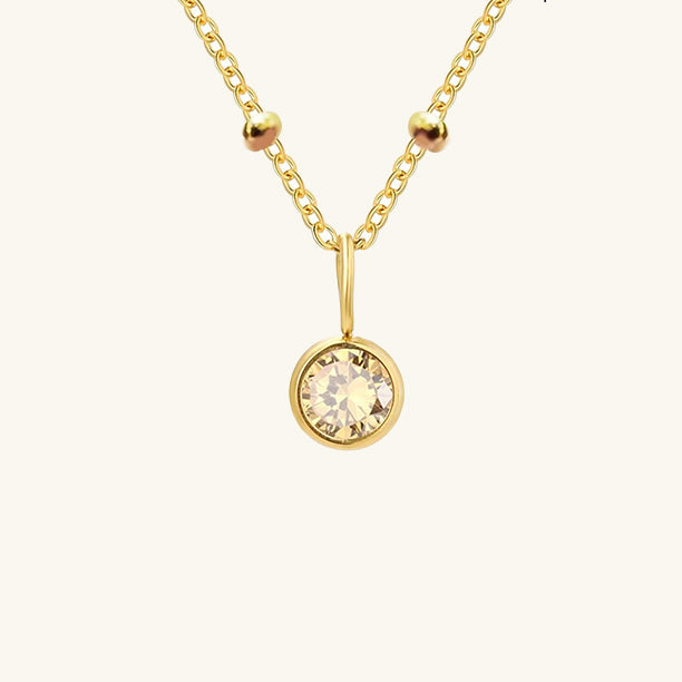 Cassiopeia Birthstone Pendant Necklace